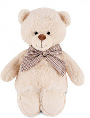 Игрушка мягкая «Белый мишка Эрни с бантом» - Фото 1