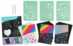 Набор для творчества с трафаретами «Радужные блестки» - Фото 1