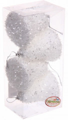 Набор игрушек ёлочных «Морозный иней — колокольчик» - Фото 1