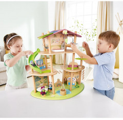 Дом кукольный с мебелью «Бамбуковый дом семьи панд» - Фото 2