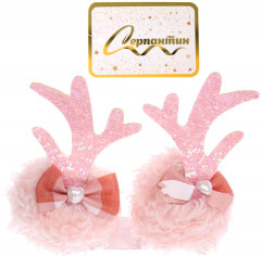 Набор зажимов для волос «Рожки оленёнка» - Фото 2