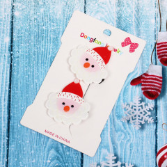 Набор заколок для волос детских «Дед Мороз» - Фото 1