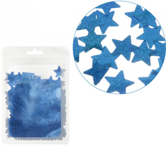 Конфетти «Звёздочки голограмма»