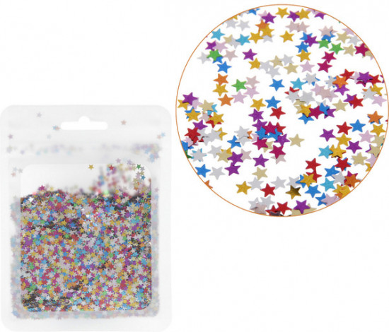 Конфетти «Звёздочки голограмма»
