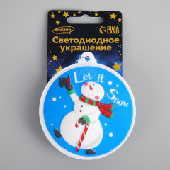 Игрушка cветодиодная «Снеговик» - Фото 3