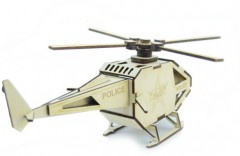 Деревянный конструктор «Вертолет Полиция» - Фото 2
