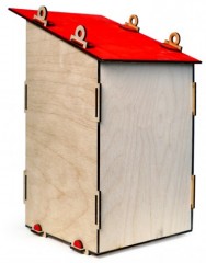 Деревянный конструктор «Скворечник для птиц» - Фото 1