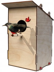 Деревянный конструктор «Скворечник для птиц» - Фото 2