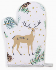 Варежка-прихватка «Олени» - Фото 2