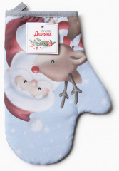 Варежка-прихватка «Новогоднее волшебство» - Фото 3