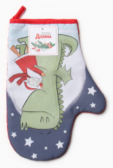 Варежка-прихватка «Новогодние объятия» - Фото 3