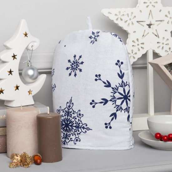 Грелка для чайника «Синие снежинки»