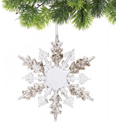 Подвеска на ёлку «Волшебный снегопад» - Фото 1