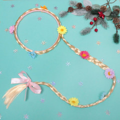 Ободок карнавальный с косичкой «Цветочный рай» - Фото 4