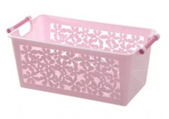 Корзина «Романтика» большая (24,5х14,5х11 см), (цвет в ассортименте) - Фото 1