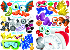 Щебетун. Сделай чудика из наклеек - Фото 3