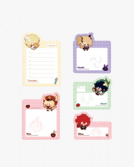 Стикеры для заметок «Set A: Diluc, Venti, Fischl, Klee, Lumine» - Фото 1