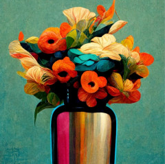 Картина модульная «Яркие цветы» - Фото 2