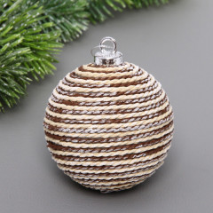 Шар ёлочный «Зимнее плетение» - Фото 1