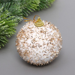 Шар ёлочный «Морозные кристаллы» - Фото 1