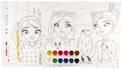 Раскраска-скетчинг «Царевны Даша, Соня и Василиса» - Фото 1