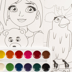 Раскраска-скетчинг «Царевны Даша, Соня и Василиса» - Фото 2