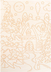 Роспись по дереву «Зима» - Фото 4