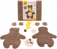 Набор для изготовления игрушки из меха «Мишка» - Фото 7