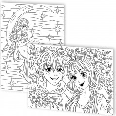 Набор для раскрашивания в стиле anime «Сладкая парочка» - Фото 2