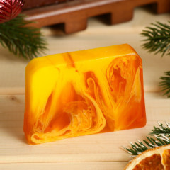 Мыло ручной работы для бани и сауны «Апельсин-корица-кофе» - Фото 1