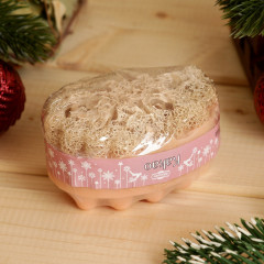 Мыло массажное с люффой «Горячее какао» - Фото 3