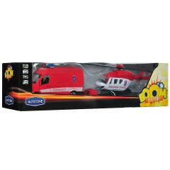 Инерционная машина Пожарная охрана с вертолетом - Фото 2