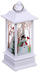 Сувенир с подсветкой «Снеговик в лесу» - Фото 1