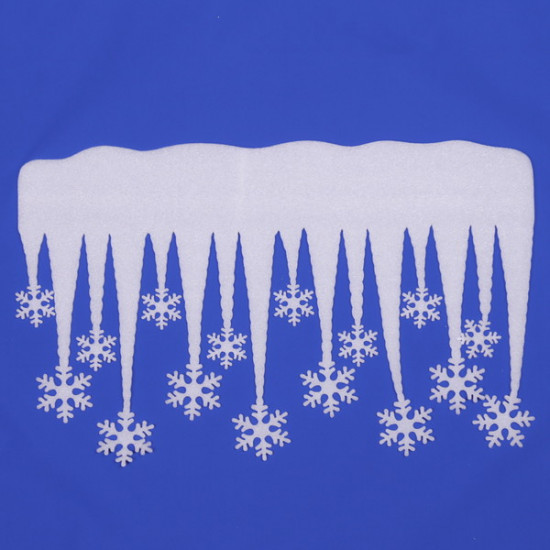 Украшение новогоднее «Сосульки с узорами»