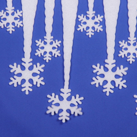 Украшение новогоднее «Сосульки с узорами»