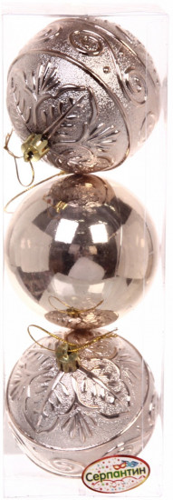 Набор шаров ёлочных «Микс фактур»