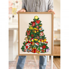 Пазл деревянный «Новогодняя Елка» - Фото 4