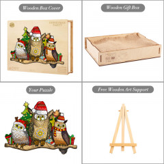 Пазл деревянный «Новогодняя вечеринка» - Фото 3