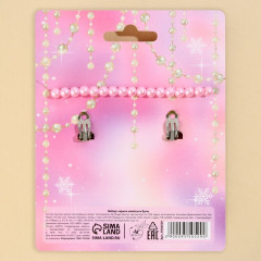 Набор серьги-клипсы и бусы «Самая милая» - Фото 6