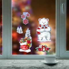 Наклейка для окон многоразовая «Медвежонок» - Фото 4