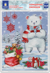 Наклейка для окон многоразовая «Медвежонок» - Фото 6