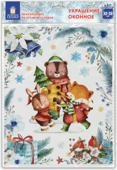 Наклейка для окон многоразовая «Весёлые зверята» - Фото 6