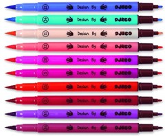 Набор двухсторонних фломастеров (10 штук) - Фото 1