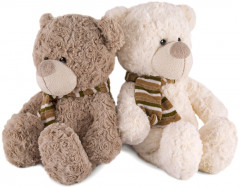 Игрушка мягкая «Молочный Мишка с шарфом» - Фото 2