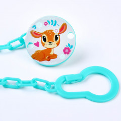 Держатель для пустышки на цепочке «Мамы и малыши: оленёнок» - Фото 1