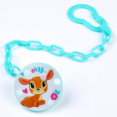 Держатель для пустышки на цепочке «Мамы и малыши: оленёнок» - Фото 2