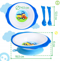 Набор детской посуды «Транспорт Бип-Бип» - Фото 7