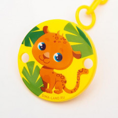 Держатель для пустышки на цепочке «Леопард» - Фото 1