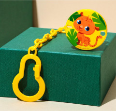 Держатель для пустышки на цепочке «Леопард» - Фото 6