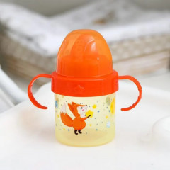 Поильник детский с твёрдым носиком «Лисята. Мамы и малыши» - Фото 1